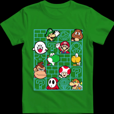 Createyou Mario figurák - Férfi - Zöld - M