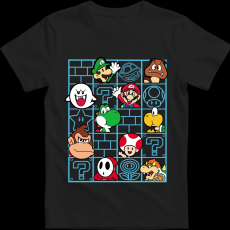 Createyou Mario figurák - Gyermek - Fekete - XL