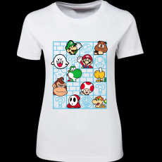 Createyou Mario figurák - Női - Fehér - S