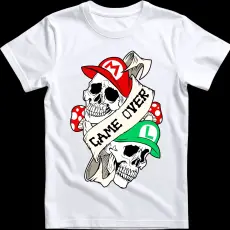 Createyou Mario Game Over - Férfi - Fehér - S