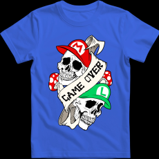 Createyou Mario Game Over - Férfi - Királykék - M