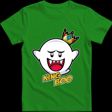 Createyou Mario King Boo - Gyermek - Zöld - XL gyerek póló