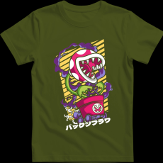 Createyou Mario Land húsevő növény - Férfi - Sötétzöld - M