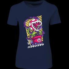 Createyou Mario Land húsevő növény - Női - Sötétkék - L női póló