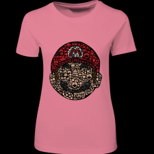 Createyou Mario - Női - Pink - M női póló