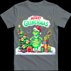 Createyou Merry Grinchmas - Férfi - Szürke - XL