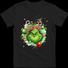 Createyou Merry Grinchmas - Gyermek - Fekete - XL