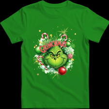 Createyou Merry Grinchmas - Gyermek - Zöld - M gyerek póló