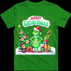 Createyou Merry Grinchmas - Gyermek - Zöld - S