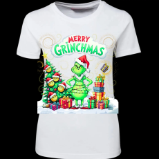 Createyou Merry Grinchmas - Női - Fehér - 2XL
