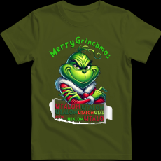 Createyou Merry Grinchmas, utálom - Gyermek - Sötétzöld - XL