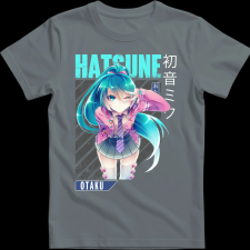 Createyou Miku Hatsune - Férfi - Szürke - 2XL férfi póló