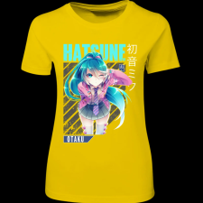 Createyou Miku Hatsune - Női - Sárga - S női póló