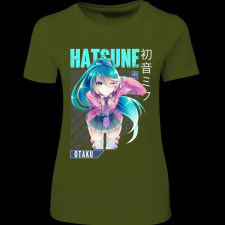 Createyou Miku Hatsune - Női - Sötétzöld - 2XL női póló