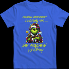 Createyou Minden rendben Grinch - Gyermek - Királykék - L