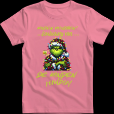 Createyou Minden rendben Grinch - Gyermek - Pink - S gyerek póló