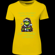 Createyou Minden rendben Grinch - Női - Sárga - L