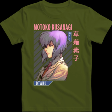Createyou Motoko Kusanagi - Férfi - Sötétzöld - XL férfi póló