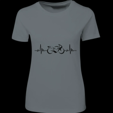 Createyou Motor sziluett ekg - Női , Szürke , XL