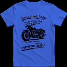 Createyou Motoros testvér vagy - Férfi - Királykék - 2XL