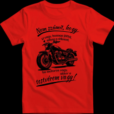 Createyou Motoros testvér vagy - Férfi - Piros - M