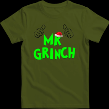 Createyou Mr Grinch - Gyermek - Sötétzöld - S gyerek póló