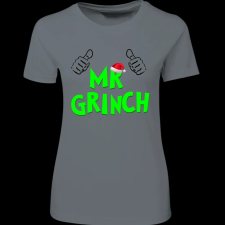 Createyou Mr Grinch - Női - Szürke - XL női póló