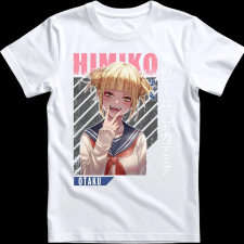 Createyou My Hero Akademy -Himiko Toga - Férfi - Fehér - XL férfi póló