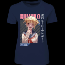 Createyou My Hero Akademy -Himiko Toga - Női - Sötétkék - L női póló
