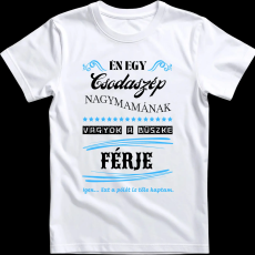 Createyou Nagymamára büszke férj - Férfi - Fehér - S