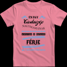 Createyou Nagymamára büszke férj - Férfi - Pink - L
