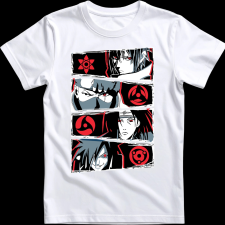 Createyou Naruto Sharinganok - Férfi - Fehér - M férfi póló