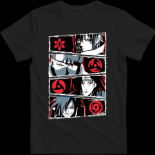 Createyou Naruto Sharinganok - Férfi - Fekete - XL férfi póló