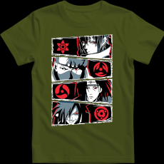 Createyou Naruto Sharinganok - Férfi - Sötétzöld - 3XL