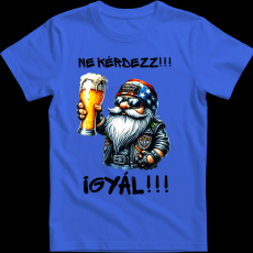 Createyou Ne kérdezz, igyál - Férfi - Királykék - XL