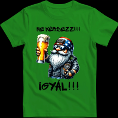 Createyou Ne kérdezz, igyál - Férfi - Zöld - 3XL