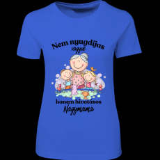 Createyou Nem nyugdíjas... nagymama - Női - Királykék - 2XL