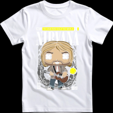 Createyou Nirvana Kurt Cobain - Gyermek - Fehér - S