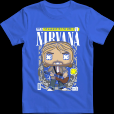 Createyou Nirvana Kurt Cobain - Gyermek - Királykék - M
