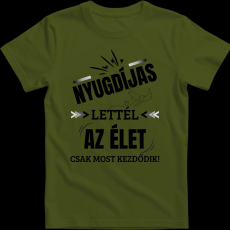 Createyou Nyugdíjas lettél - Férfi - Sötétzöld - L