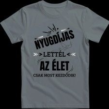 Createyou Nyugdíjas lettél - Férfi - Szürke - 2XL férfi póló