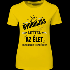 Createyou Nyugdíjas lettél - Női - Sárga - S
