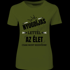 Createyou Nyugdíjas lettél - Női - Sötétzöld - L női póló