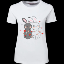 Createyou Nyuszi pár - Női , Fehér , 2XL női póló