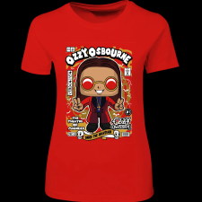 Createyou Ozzy Osbourne - Női - Piros - 2XL női póló