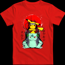 Createyou Pikachu 2 - Férfi - Piros - 2XL férfi póló