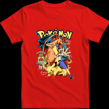 Createyou POKEMON - Gyermek - Piros - L gyerek póló