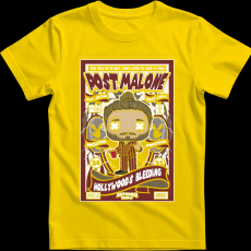 Createyou Post Malone - Gyermek - Sárga - L
