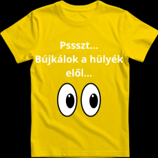 Createyou Pssszt... Bújkálok a hülyék elől... - Férfi - Sárga - XL