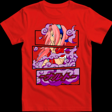 Createyou Sakura Haruno - Gyermek - Piros - XS gyerek póló